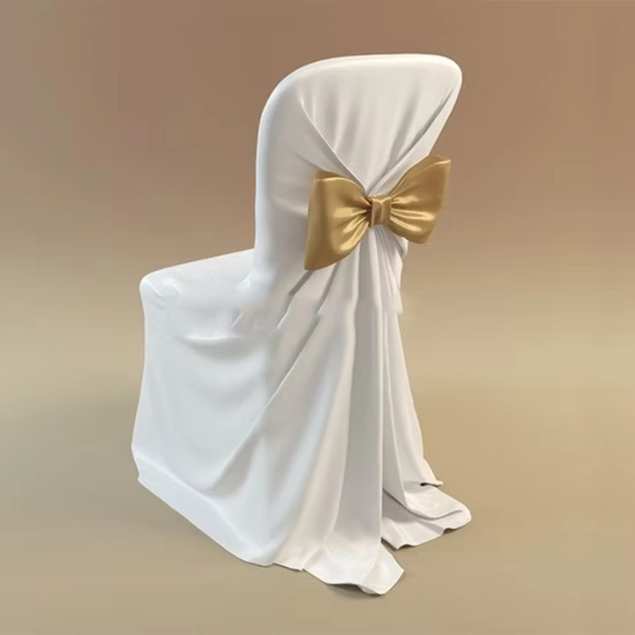 High-Quality-Elastic-Knot-White-Restaurant-Banquet-Chair-Cover-JRD912- Chair Cover - Image 1