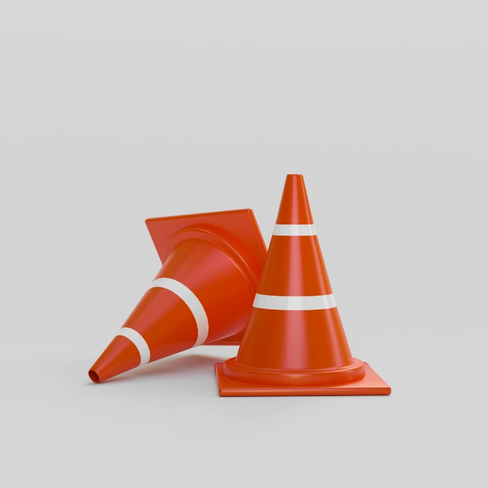 Reflective Road Safety Cone Reflective Road Safety Cone - Image 1