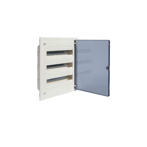 HAGER FLUSH MOUNTING MCB BOX 54M TRANSPARENT