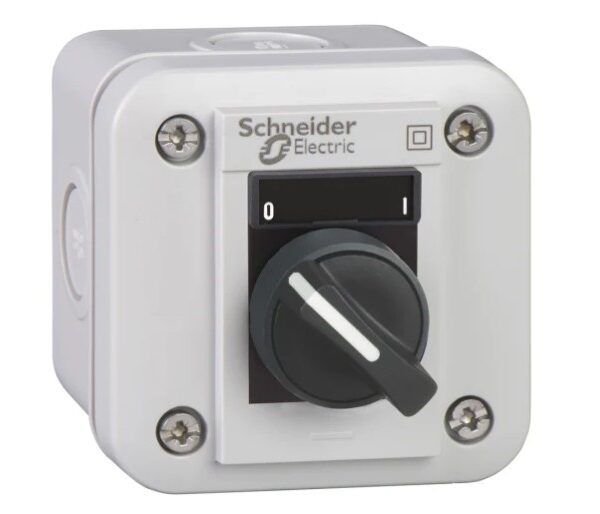 Schneider Electric Knob Selector Switch Complete - (1 NO) 22 mm Cutout Diameter Illuminated 2 Positions