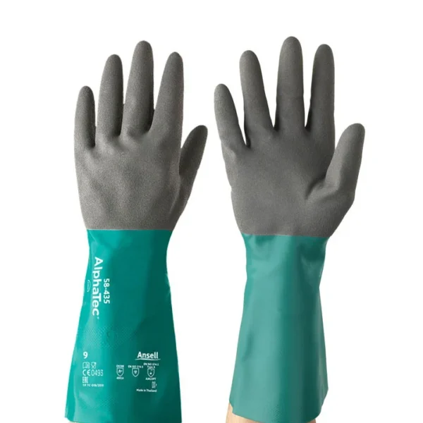 Ansell AlphaTec 58-435: Heavy-Duty Nitrile Gloves with Superior Grip & Chemical Resistance