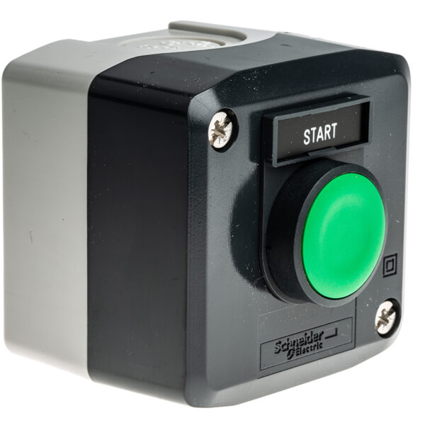 Schneider Electric Spring Return Enclosed Push Button - SPST, Polycarbonate, Green, START, IP66, IP67, IP69K