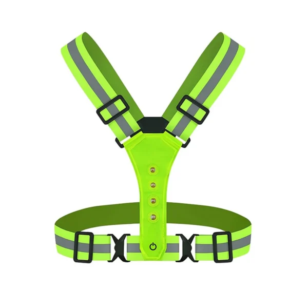 AAA SAFE LED Reflective Vest Running Gear, Rechargeable LED Light Up Vest High Visibility with Adjustable Waist/Shoulder for Jogging