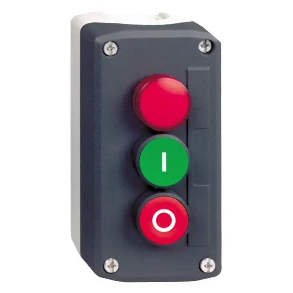 Schneider Electric Spring Return Enclosed Push Button - SPST, SPST, Polycarbonate, Green, Red, I/O, IP66, IP67