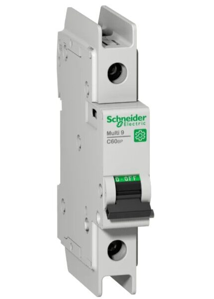 Schneider Electric Multi9 M9F Miniature Circuit Breaker, 1-Pole, 2 A, Type Z, 277 V ac AC, 60 V DC, 10 kA Breaking